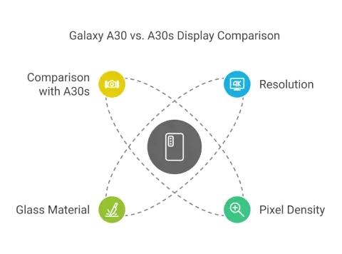 Galaxy A30 vs. A30s Display Comparison
