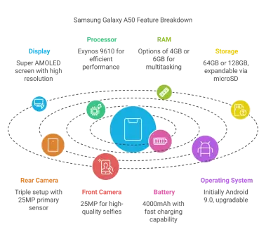 Galaxy A50 boasts several impressive