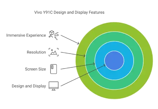 Vivo Y91C Design and Display Features