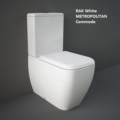 RAK White METROPOLITAN Commode