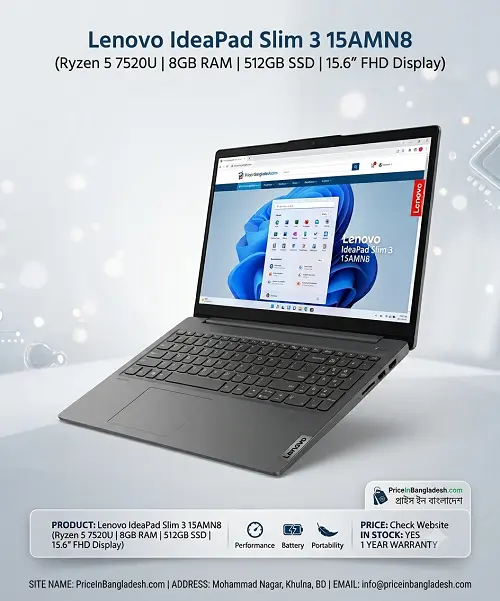 lenovo ideapad slim 3 15amn8 price